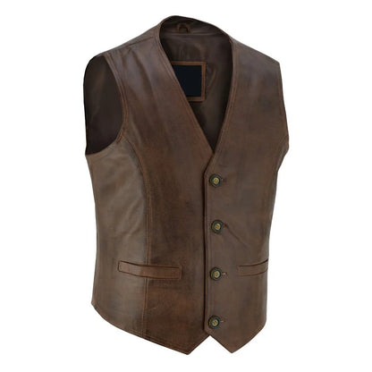 Vintage Brown Classic Vest