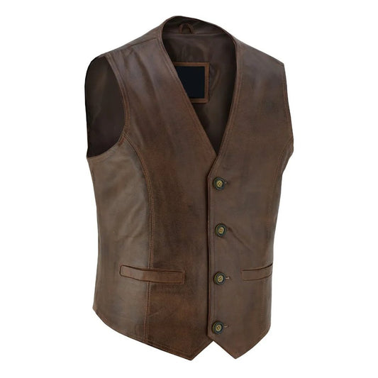Vintage Brown Classic Vest