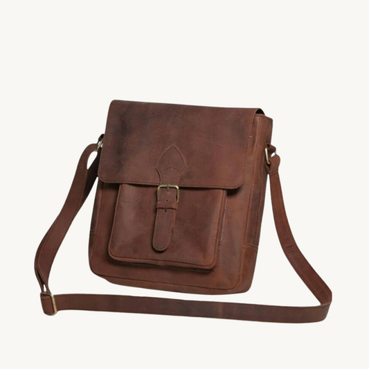 Vintage Leather Messenger Bag